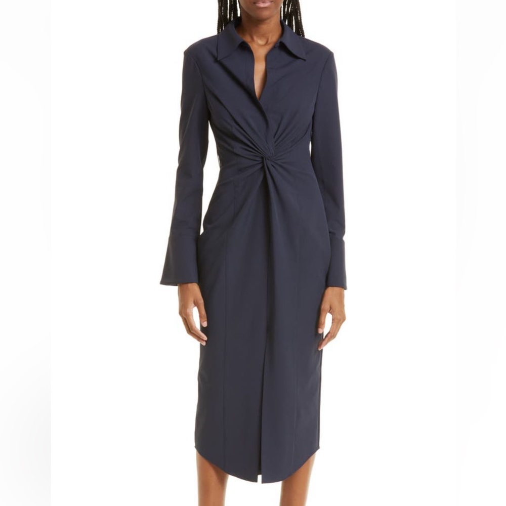 Cinq a Sept McKenna Midi Dress in Navy